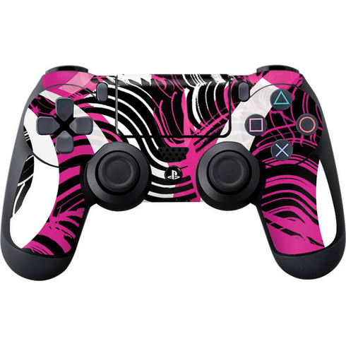 Pink and White Hipster PS4 Controller Skin