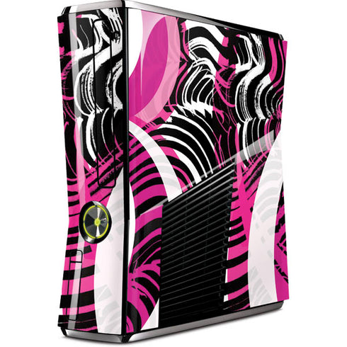 Pink and White Hipster Xbox 360 Slim (2010) Skin
