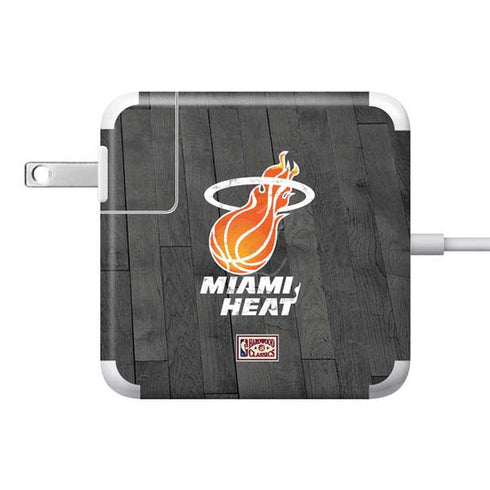 NBA Miami Heat Hardwood Classics 85W Power Adapter (15 and 17 inch MacBook Pro Charger) Skin