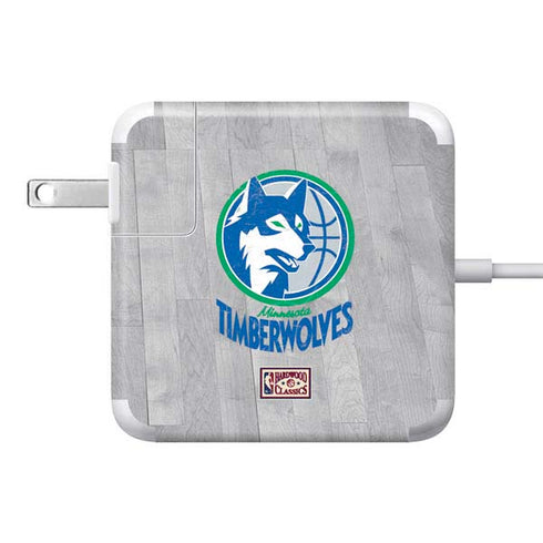 NBA Minnesota Timberwolves Hardwood Classics 85W Power Adapter (15 and 17 inch MacBook Pro Charger) Skin