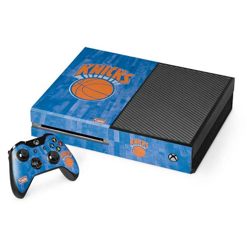 NBA New York Knicks Hardwood Classics Xbox One Console and Controller Bundle Skin