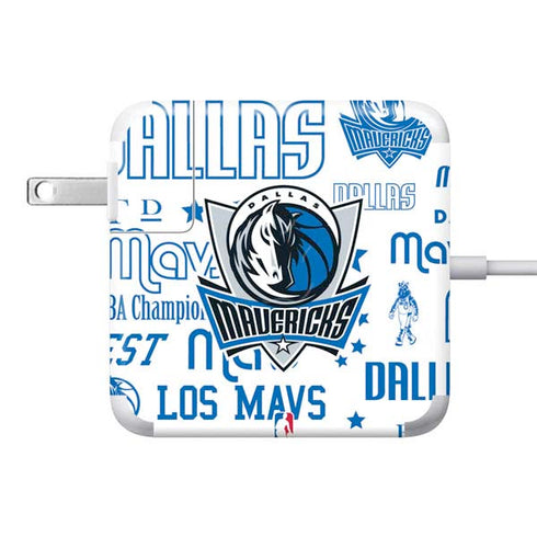 NBA Dallas Mavericks Historic Blast 85W Power Adapter (15 and 17 inch MacBook Pro Charger) Skin