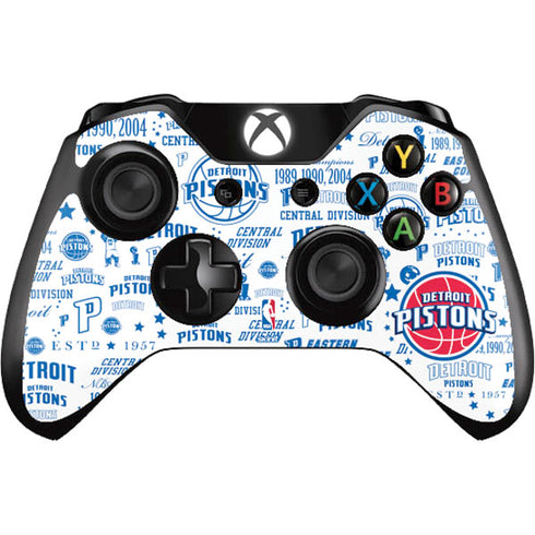 NBA Detroit Pistons Historic Blast Xbox One Controller Skin