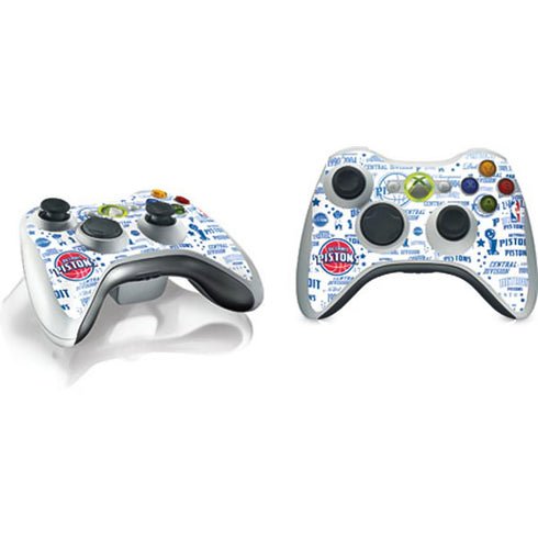 NBA Detroit Pistons Historic Blast Xbox 360 Wireless Controller Skin