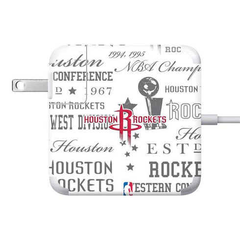 NBA Houston Rockets Historic Blast 85W Power Adapter (15 and 17 inch MacBook Pro Charger) Skin