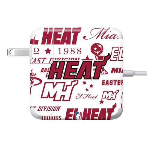 NBA Miami Heat Historic Blast 85W Power Adapter (15 and 17 inch MacBook Pro Charger) Skin
