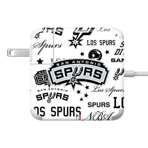 NBA San Antonio Spurs Historic Blast 85W Power Adapter (15 and 17 inch MacBook Pro Charger) Skin