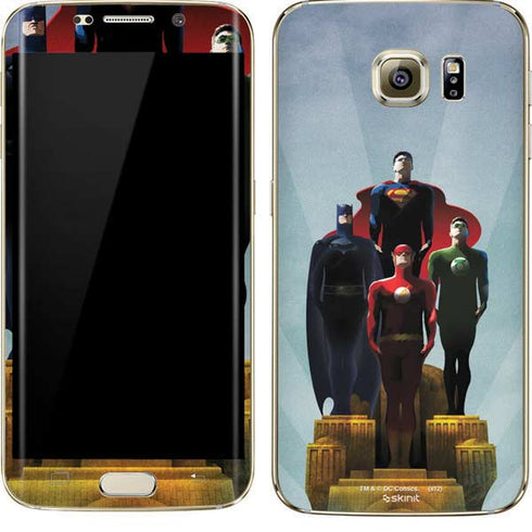 Justice League Standing Pose Team Galaxy S7 Edge Skin