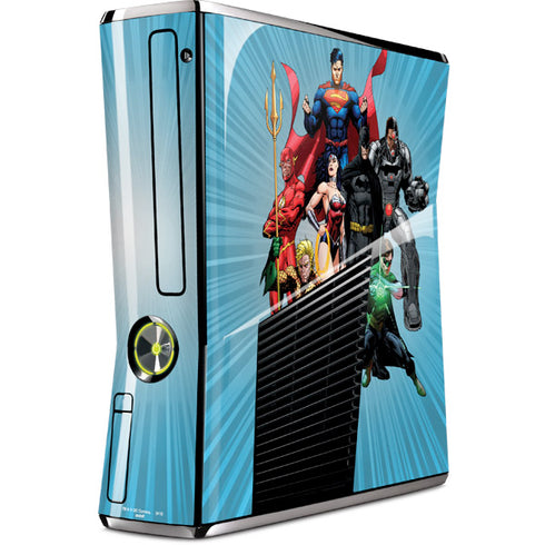 Justice League Heroes Stance 1 Xbox 360 Slim (2010) Skin