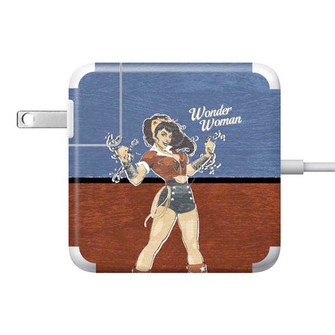 DC Comics Bombshells Wonder Woman Bombshell 85W Power Adapter (15 and 17 inch MacBook Pro Charger) Skin