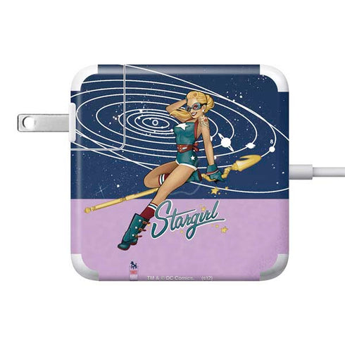 DC Comics Bombshells Stargirl- Field Guide to Cosmos 85W Power Adapter (15 and 17 inch MacBook Pro Charger) Skin