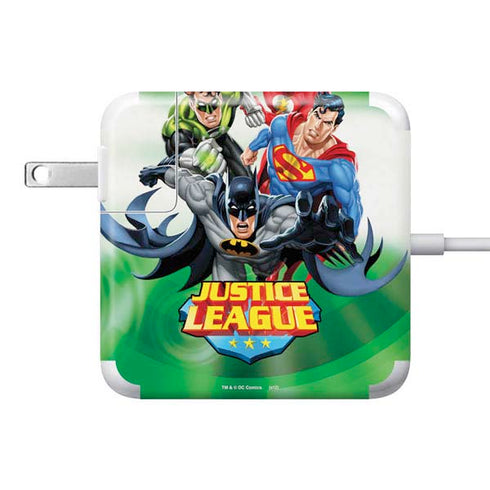 Justice League Team Power Up Green 85W Power Adapter (15 and 17 inch MacBook Pro Charger) Skin
