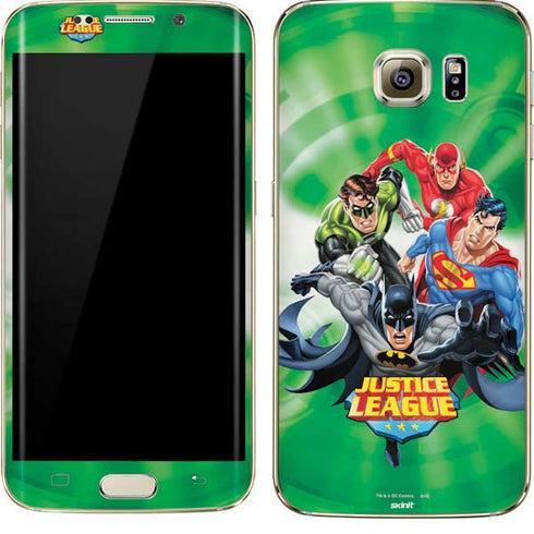 Justice League Team Power Up Green Galaxy S7 Edge Skin