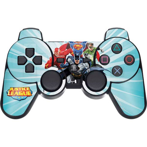 Justice League Team Power Up PS3 Dual Shock wireless controller Skin