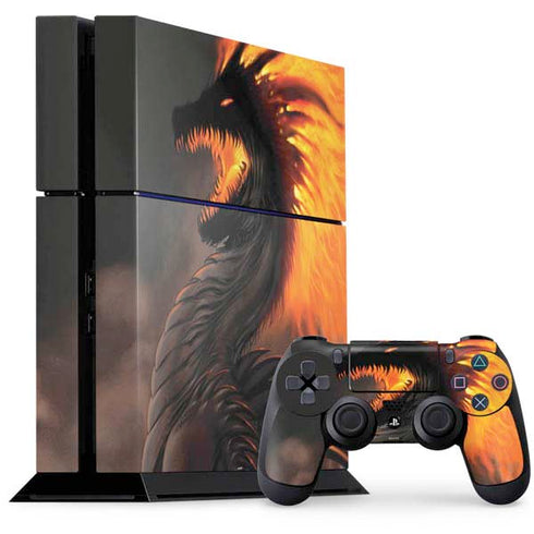 LA Williams Belial Dragon by LA Williams PS4 Console and Controller Bundle Skin