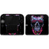 Liquid Blue Neon Skull with Glasses Nintendo Skins