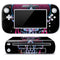 Liquid Blue Neon Skull with Glasses Wii U (Console + 1 Controller) Skin