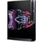 Liquid Blue Neon Skull with Glasses Playstation 3 & PS3 Slim Skin