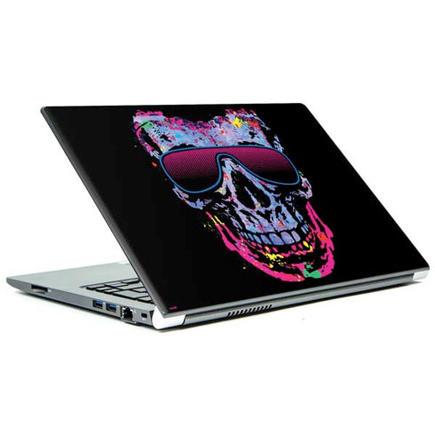 Liquid Blue Neon Skull with Glasses Portege Z30t/Z30t-A Skin