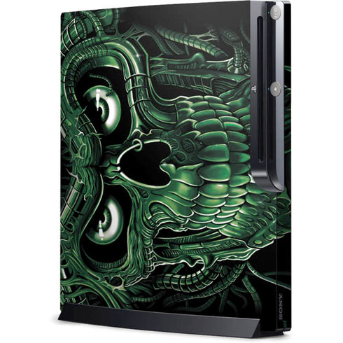 Liquid Blue Terminator Dragon Playstation 3 & PS3 Slim Skin