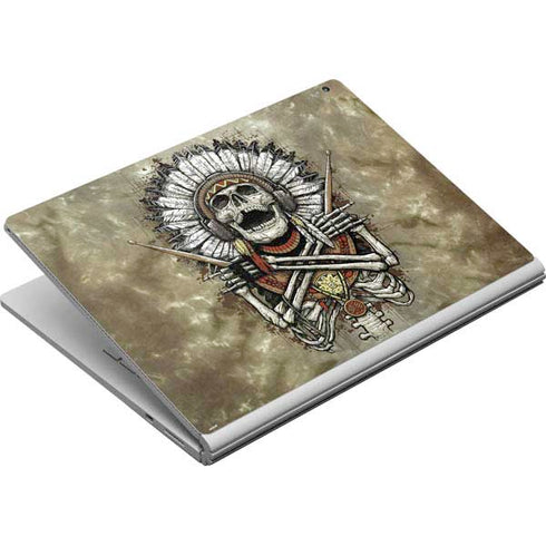 Liquid Blue Tribal Beats Surface Book Skin