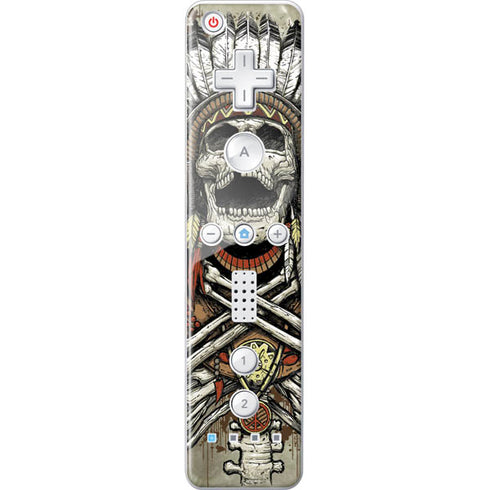Liquid Blue Tribal Beats Wii Remote Controller Skin