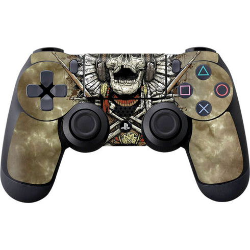 Liquid Blue Tribal Beats PS4 Controller Skin