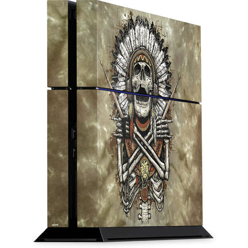 Liquid Blue Tribal Beats PS4 Console Skin