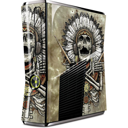 Liquid Blue Tribal Beats Xbox 360 Slim (2010) Skin