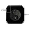 Liquid Blue Yin Yang Music Skulls 85W Power Adapter (15 and 17 inch MacBook Pro Charger) Skin