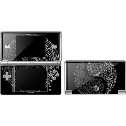 Liquid Blue Yin Yang Music Skulls DS Lite Skin