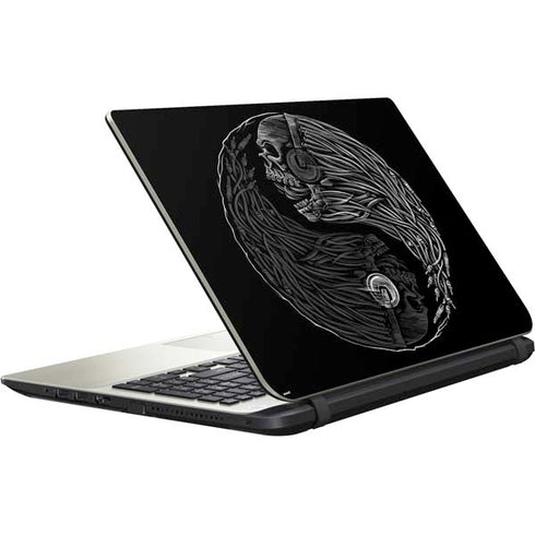 Liquid Blue Yin Yang Music Skulls Satellite L50-B / S50-B Skin
