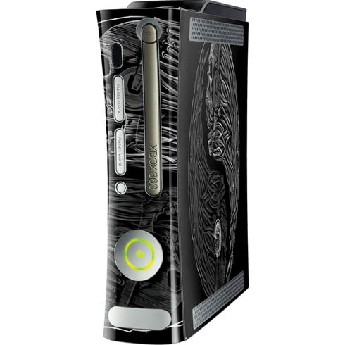 Liquid Blue Yin Yang Music Skulls Xbox 360 (Includes HDD) Skin