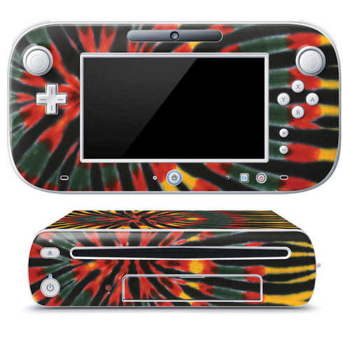 Liquid Blue Tie Dye - Rasta Wii U (Console + 1 Controller) Skin