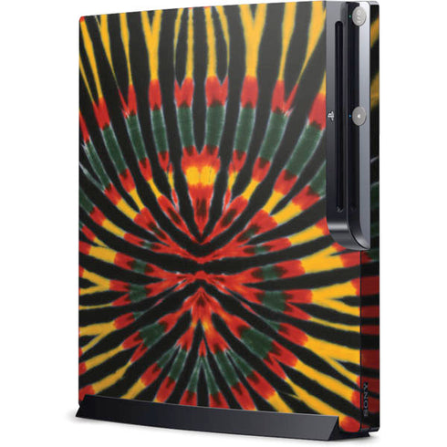 Liquid Blue Tie Dye - Rasta Playstation 3 & PS3 Slim Skin