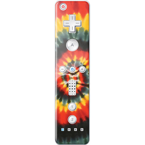 Liquid Blue Tie Dye - Rasta Spiral Wii Remote Controller Skin