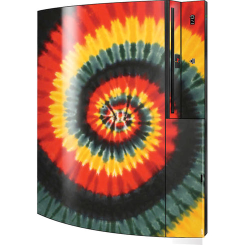 Liquid Blue Tie Dye - Rasta Spiral Playstation 3 & PS3 Skin