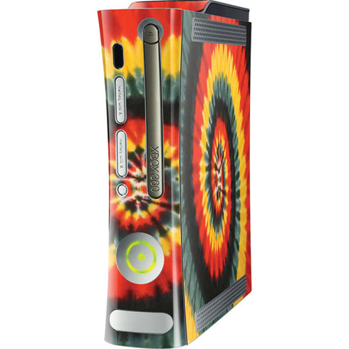 Liquid Blue Tie Dye - Rasta Spiral Xbox 360 (Includes HDD) Skin