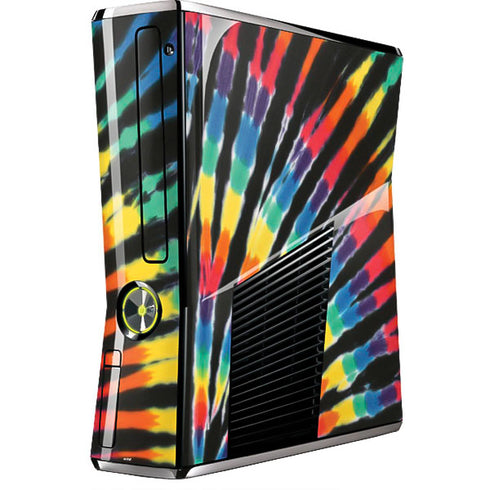 Liquid Blue Tie Dye - Rainbow Xbox 360 Slim (2010) Skin