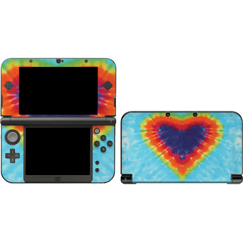 Liquid Blue Tie Dye Heart Nintendo Skins