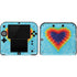 Liquid Blue Tie Dye Heart Nintendo Skins