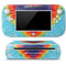 Liquid Blue Tie Dye Heart Wii U (Console + 1 Controller) Skin