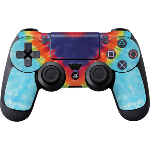 Liquid Blue Tie Dye Heart PlayStation PS4 Skins