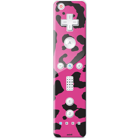 Rosy Leopard Wii Remote Controller Skin