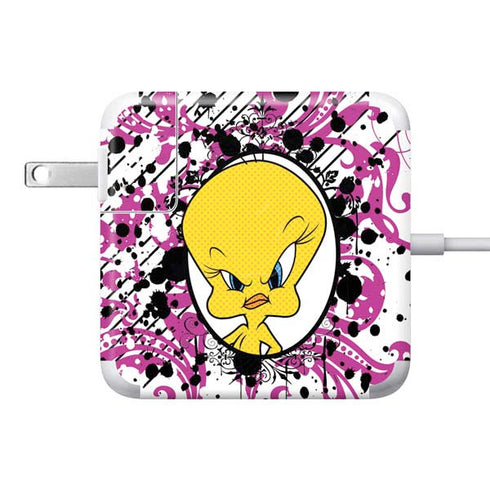 Looney Tunes Tweety Bird with Attitude 85W Power Adapter (15 and 17 inch MacBook Pro Charger) Skin