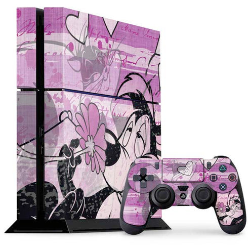 Looney Tunes Pepe Le Pew Purple Romance PlayStation PS4 Skins