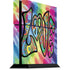 Liquid Blue Tie Dye Peace & Love PlayStation PS4 Skins
