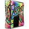Liquid Blue Tie Dye Peace & Love Xbox 360 Slim (2010) Skin