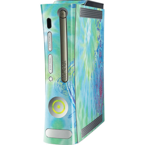 Liquid Blue Tie Dye Peace Heart Xbox 360 (Includes HDD) Skin