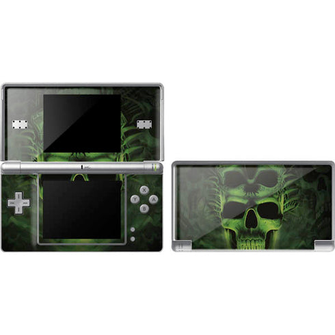 Liquid Blue Green Skulls DS Lite Skin